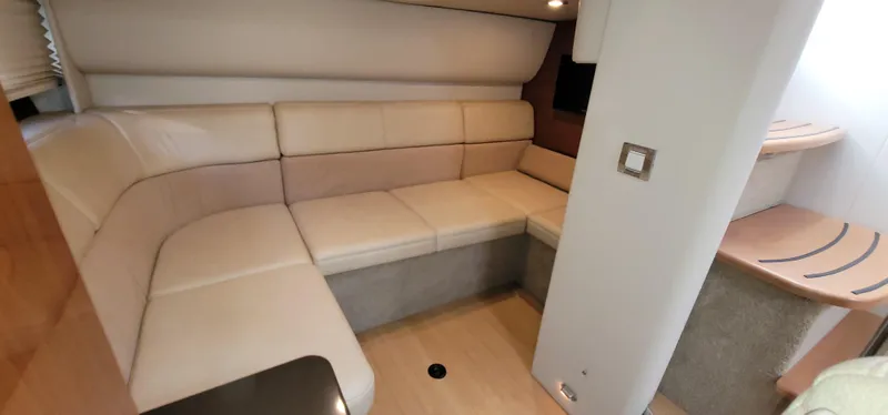 Slide: The Image of Interior of 2012 Formula 37 Performance Cruiser with beige sofa. - 29