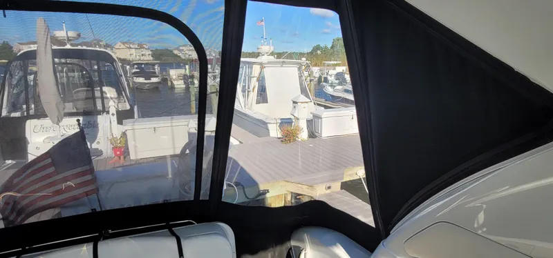 Slide: The Image of Interior view of a 2012 Formula 37 Performance Cruiser at the marina. - 4