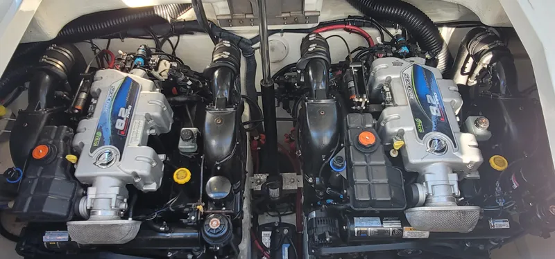 Slide: The Image of 2012 Formula 37 Performance Cruiser engine compartment. - 40