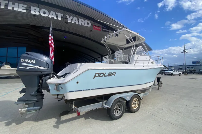 Slide: The Image of 2006 Polar 2300 Walkaround boat with Yamaha engine at The Boat Yard. - 3