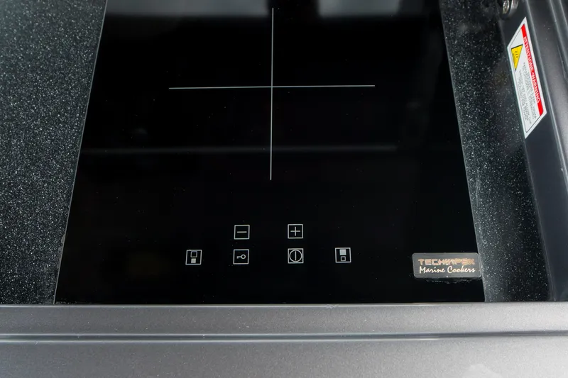 Slide: The Image of Touchscreen control panel of Techimpex Marine Cooker on 2024 Pardo Yachts P43. - 17