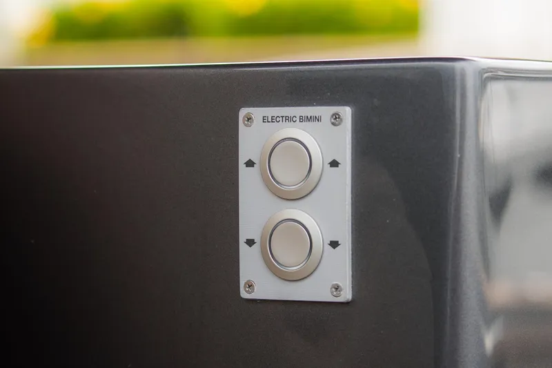 Slide: The Image of Electric bimini control panel on 2024 Pardo Yachts P43. - 21