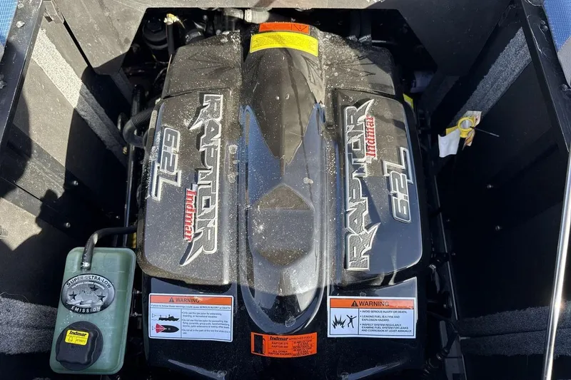 Slide: The Image of 2019 Supra SR engine bay featuring Indmar Raptor 6.2L engine. - 20