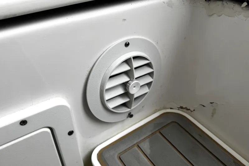 Slide: The Image of White cooler on 2021 Sea Fox 328 Commander boat deck. - 29