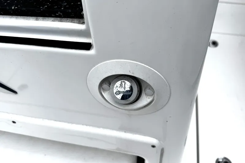 Slide: The Image of 2021 Sea Fox 328 Commander boat interior with toilet and control panel. - 33