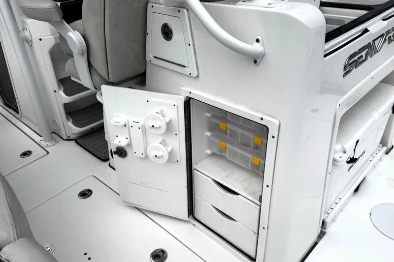 Slide: The Image of Air vent detail on 2021 Sea Fox 328 Commander boat interior. - 36