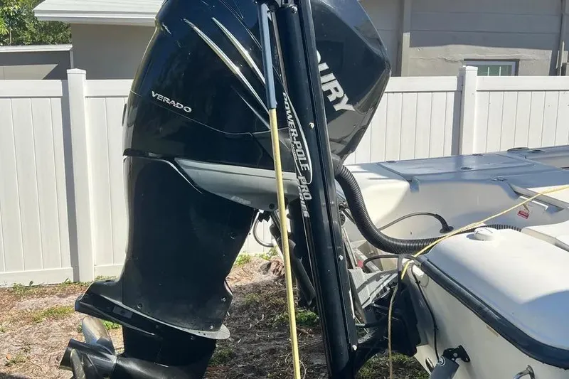 Slide: The Image of 2010 Key West 246 Bay Reef boat with Mercury Verado engine and Power-Pole Pro Series. - 11