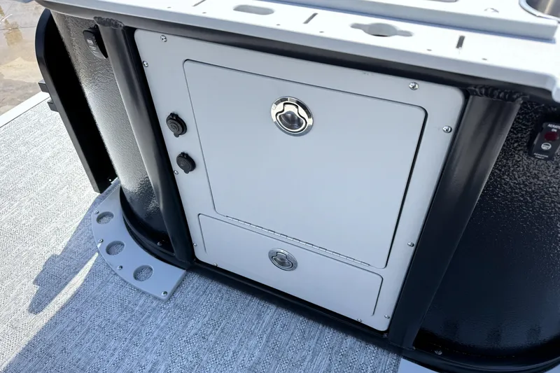 Slide: The Image of Storage compartment on 2026 Premier 230 Sunsation Angler 2pt boat, featuring sleek design and durable materials. - 36