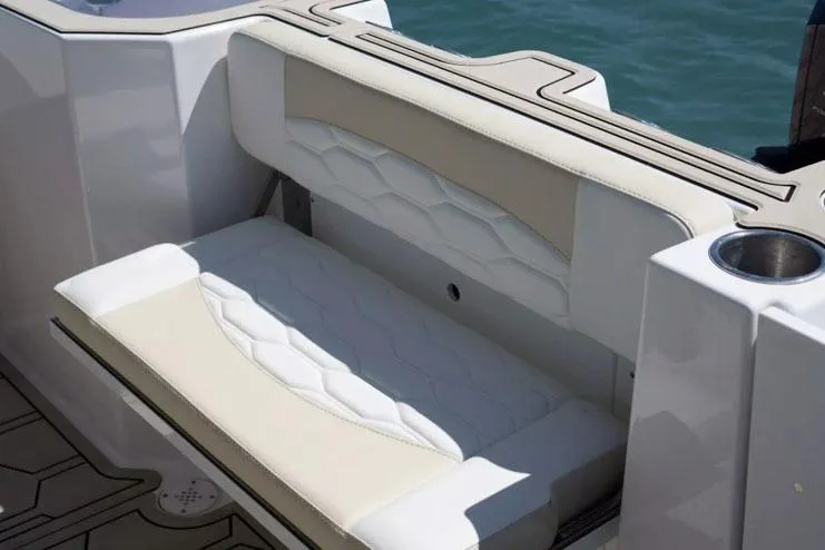 Slide: The Image of Manufacturer Provided Image: 2024 Aquasport 2200 Center Console boat with cushioned seating. - 31