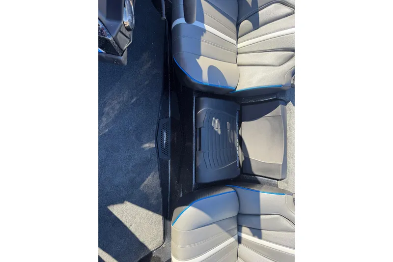 Slide: The Image of 2026 Skeeter ZXE21 interior seating with modern design and sleek upholstery. - 24