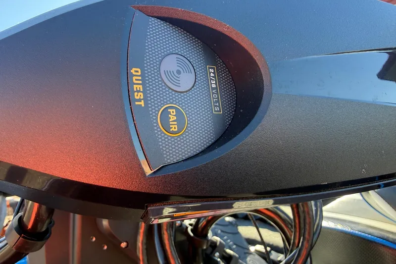 Slide: The Image of Skeeter ZXE21 2026 control panel with Quest and Pair buttons, 24/36 volts. - 5