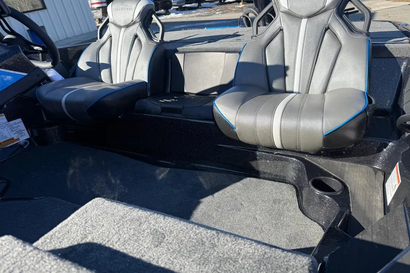 Slide: The Image of 2026 Skeeter ZXE21 boat interior with sleek, modern seating design. - 7