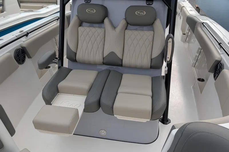 Slide: The Image of 2026 Key West 291 FS boat interior with luxurious seating and modern design. - 19