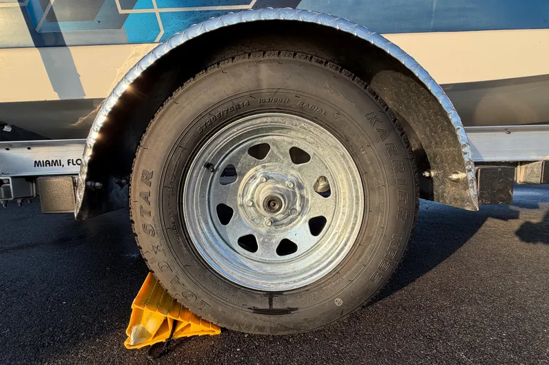 Slide: The Image of Trailer wheel of 2019 Bayliner Element E16, parked in Miami, Florida. - 63