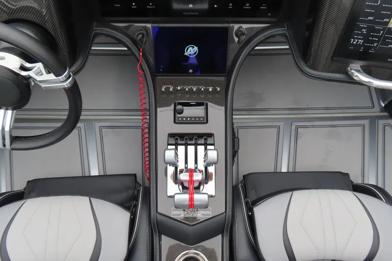 Slide: The Image of Interior of 2025 MTI 390X with advanced controls and sleek design. - 16