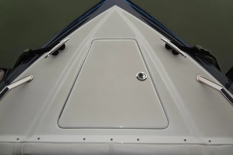 Slide: The Image of 2023 Formula 380 Super Sport Crossover I/O anchor compartment with Lewmar windlass system. - 49