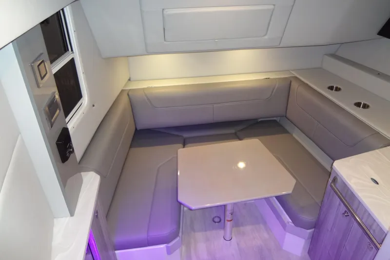 Slide: The Image of Interior of 2023 Formula 380 Super Sport Crossover with modern lighting and control panel. - 52