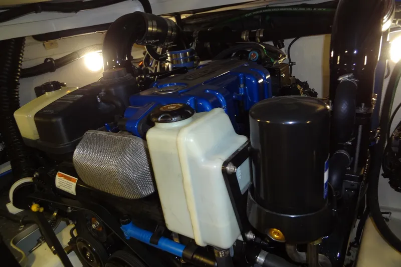 Slide: The Image of Engine compartment of 2023 Formula 380 Super Sport Crossover I/O with NorthStar battery. - 68