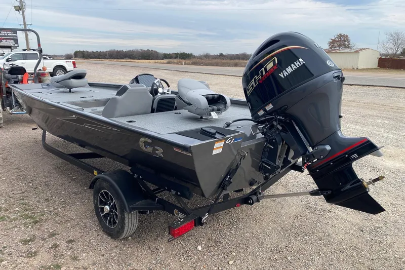 Slide: The Image of 2026 G3 Sportsman 1810 PFX boat with Yamaha engine on trailer. - 4