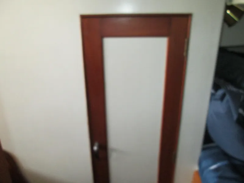 Slide: The Image of Interior door of 1966 Grand Banks 32 Sedan boat. - 19