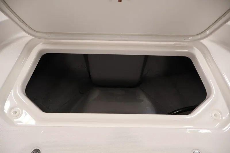 Slide: The Image of Open storage compartment on 2026 Yamaha Boats 195 FSH Sport. - 10