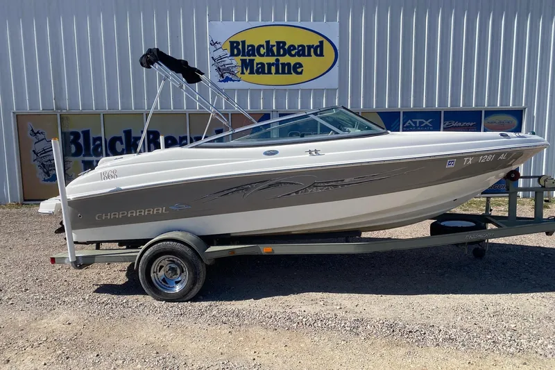The Image of 2007 Chaparral 190 SSi boat on trailer at BlackBeard Marine dealership. - 1