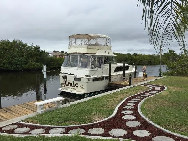 Slide: The Image of Chris-Craft 410 Commander Yacht 1986 - 0