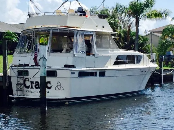 Slide: The Image of Chris-Craft 410 Commander Yacht 1986 - 1
