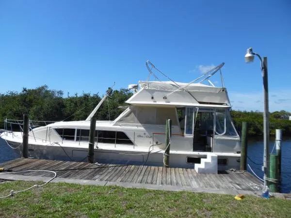 Slide: The Image of Chris-Craft 410 Commander Yacht 1986 - 2