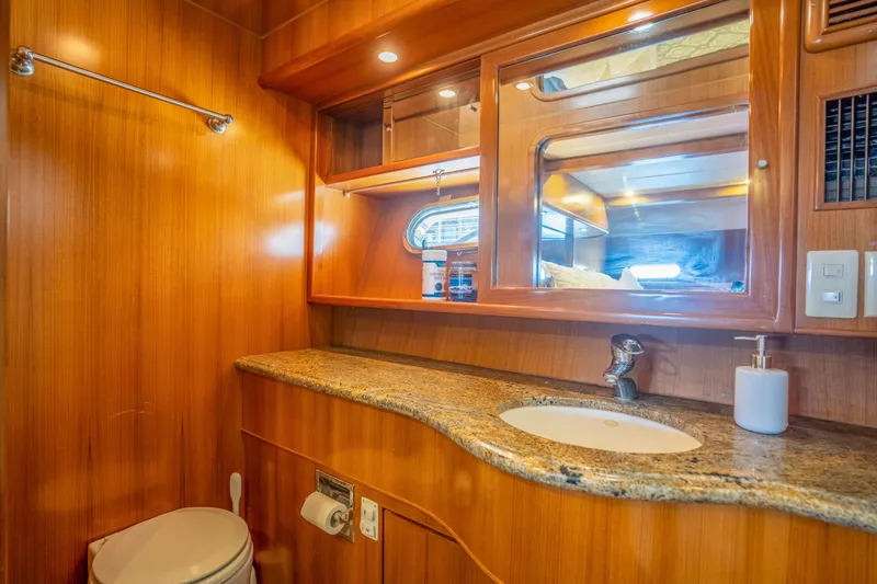 Slide: The Image of Luxurious bathroom in a 2002 Symbol 58 yacht. - 29