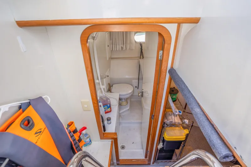 Slide: The Image of Compact bathroom on Symbol 58 yacht, year 2002. - 32