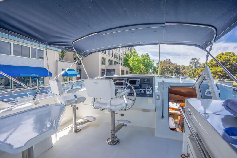 Slide: The Image of Symbol 58 yacht cockpit with helm, year 2002. - 6