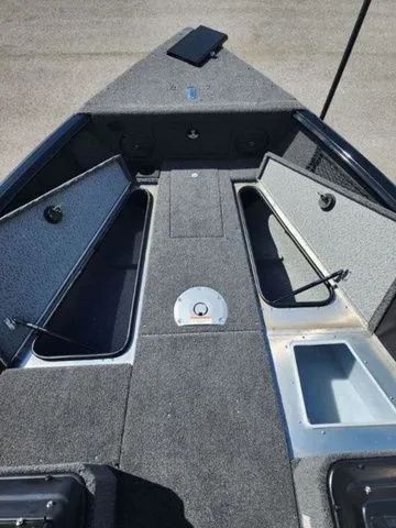 Slide: The Image of Interior view of Lund 1875 Impact XS Sport 2026 boat deck. - 3
