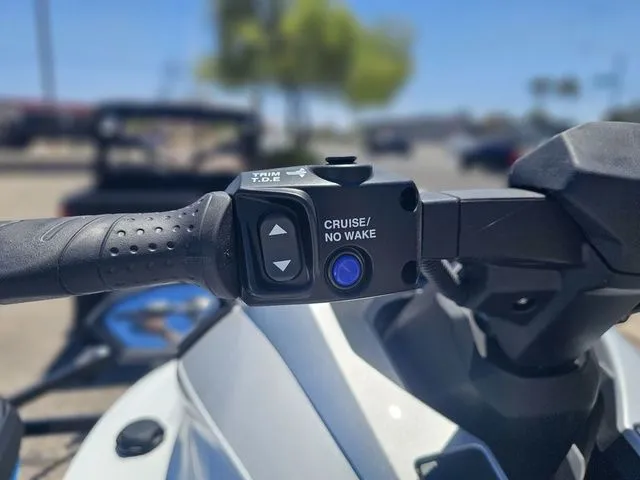Slide: The Image of Close-up of Yamaha WaveRunner GP 2026 handlebar with Cruise/No Wake button. - 7