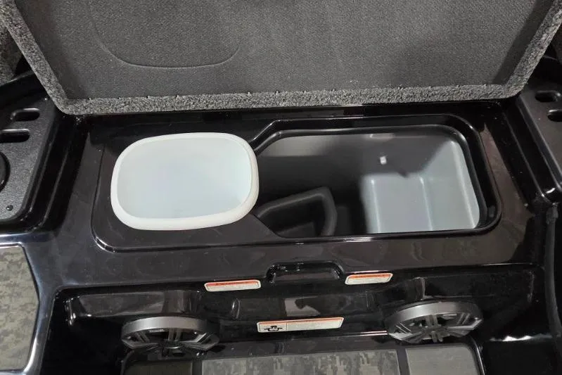 Slide: The Image of 2026 Nitro Z21 XL Pro storage compartment with open lid, showcasing interior design. - 11
