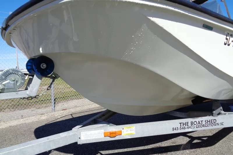 Slide: The Image of 1987 Boston Whaler Montauk 17' CC boat on trailer, Georgetown SC. - 20