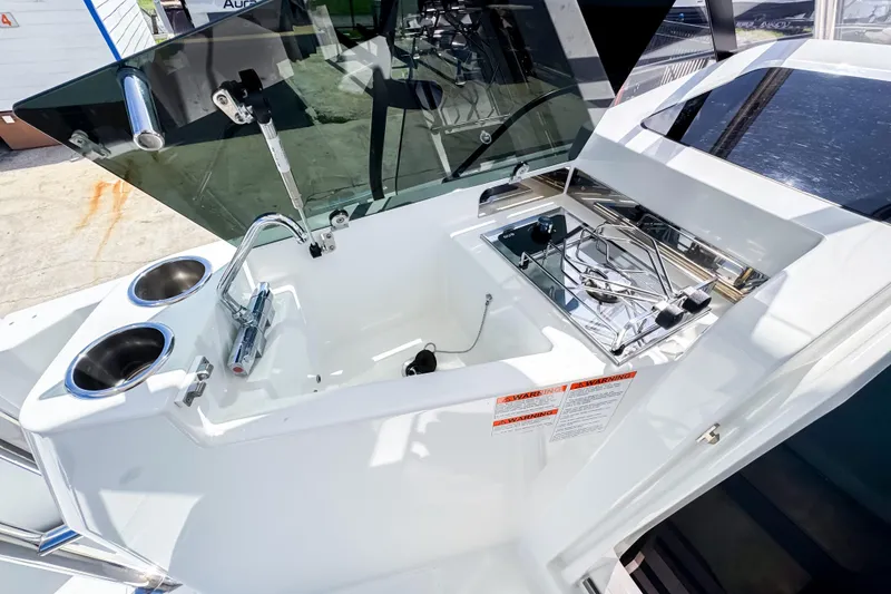 Slide: The Image of 2023 Beneteau Flyer 9 SUNdeck with modern kitchenette and sink. - 20