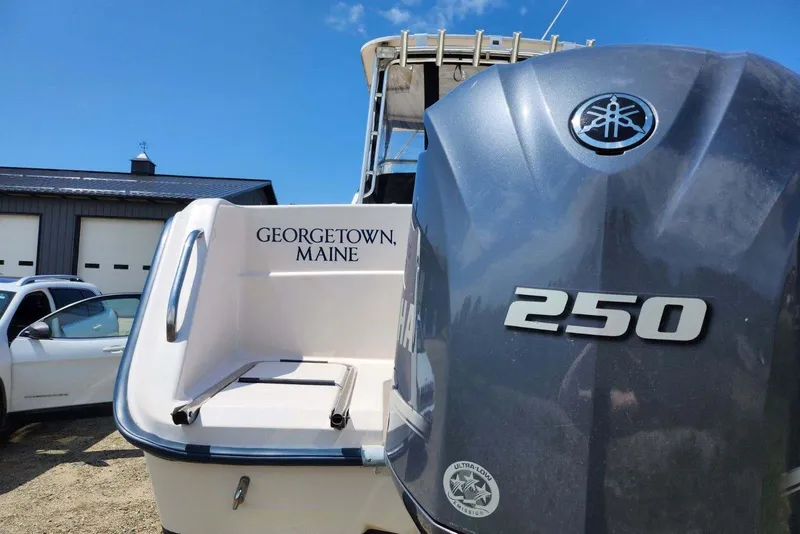 Slide: The Image of 1999 Grady-White Marlin 300 boat with Yamaha 250 engine, Georgetown, Maine. - 4
