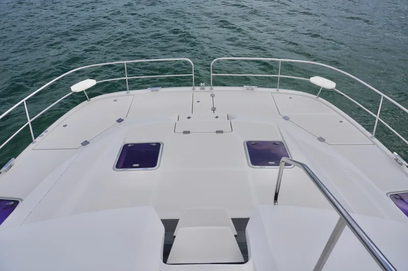 Slide: The Image of Aquila 44 Yacht 2017 deck view with ocean backdrop. - 6