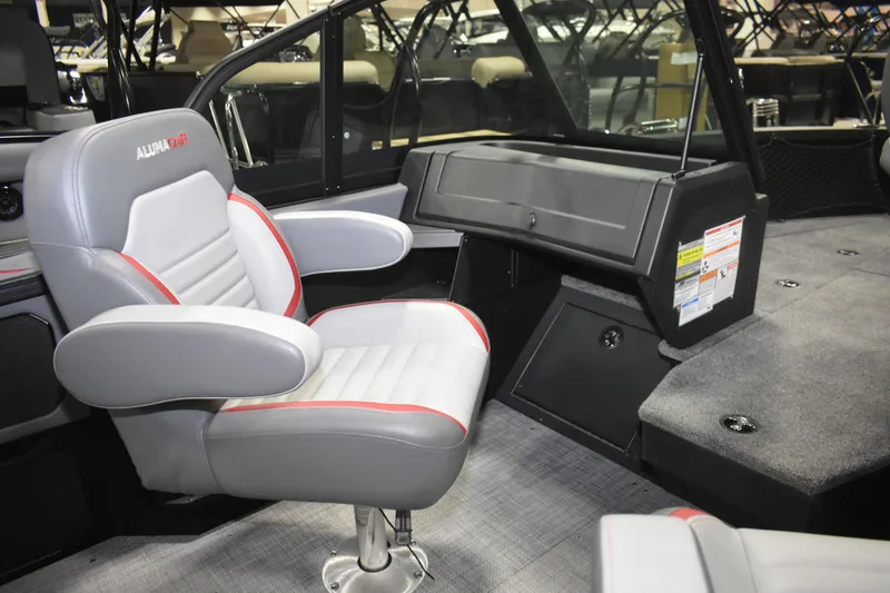 Slide: The Image of 2026 Alumacraft Trophy 175X Sport interior with comfortable seating and modern design. - 6