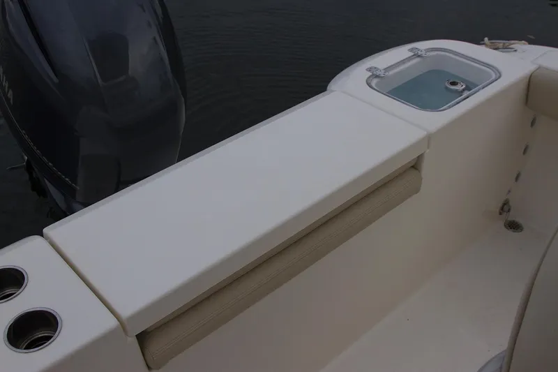 Slide: The Image of Manufacturer Provided Image: 2019 Cobia 220 Center Console boat with Yamaha outboard motor and livewell. - 10
