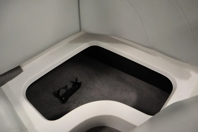 Slide: The Image of 2008 Moomba Outback V boat interior storage compartment with carpeted flooring. - 37