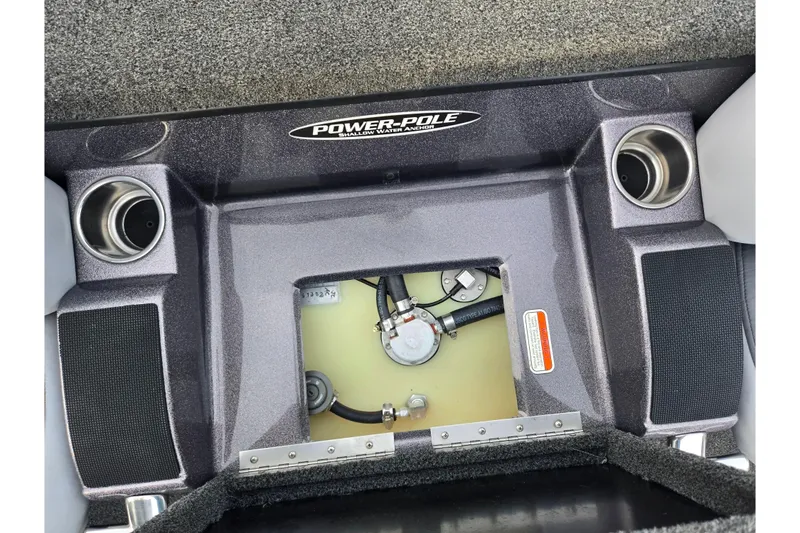 Slide: The Image of 2013 Nitro Z-9 boat compartment with Power-Pole shallow water anchor system. - 20