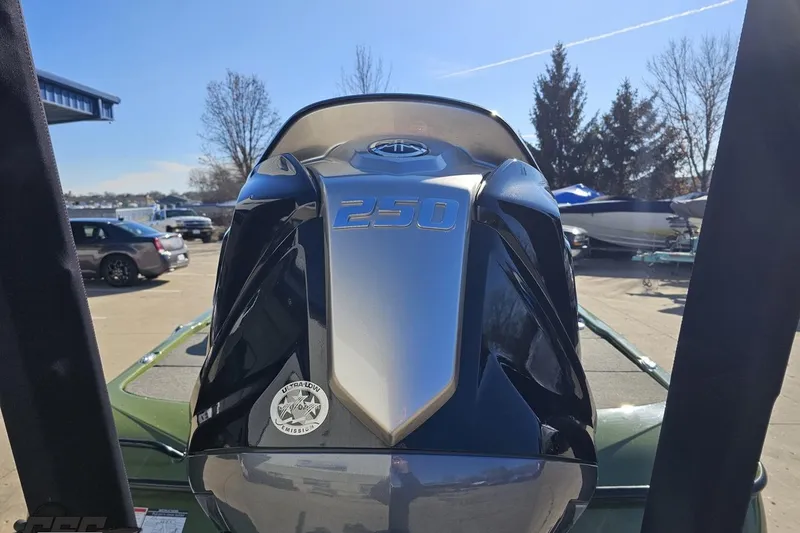 Slide: The Image of 2022 Skeeter FXR21 Apex boat with 250 horsepower engine, parked outdoors. - 44