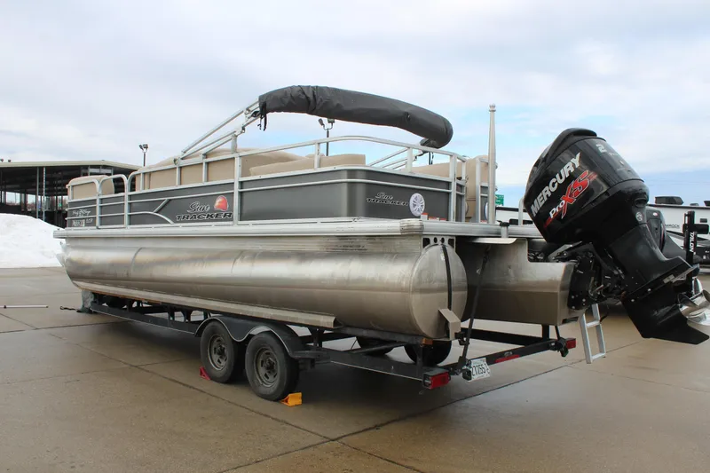 Slide: The Image of 2016 Sun Tracker Party Barge 24 XP3 pontoon boat with Mercury Pro XS engine. - 5