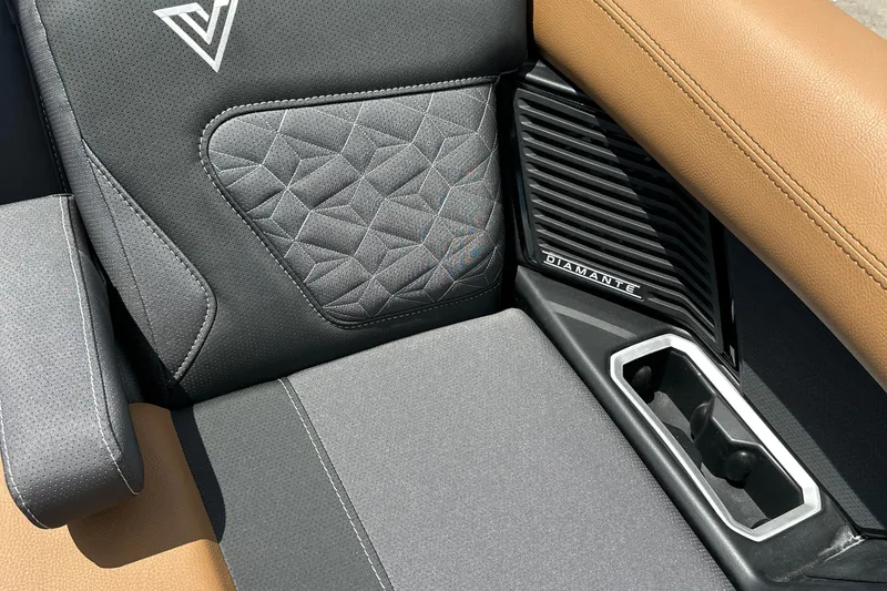 Slide: The Image of 2026 Viaggio Diamante 24 S interior with quilted seat design and cup holder. - 12