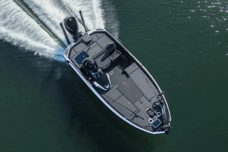 Slide: The Image of Manufacturer Provided Image: 2026 Vexus VXs20 boat cruising on water, aerial view. - 16