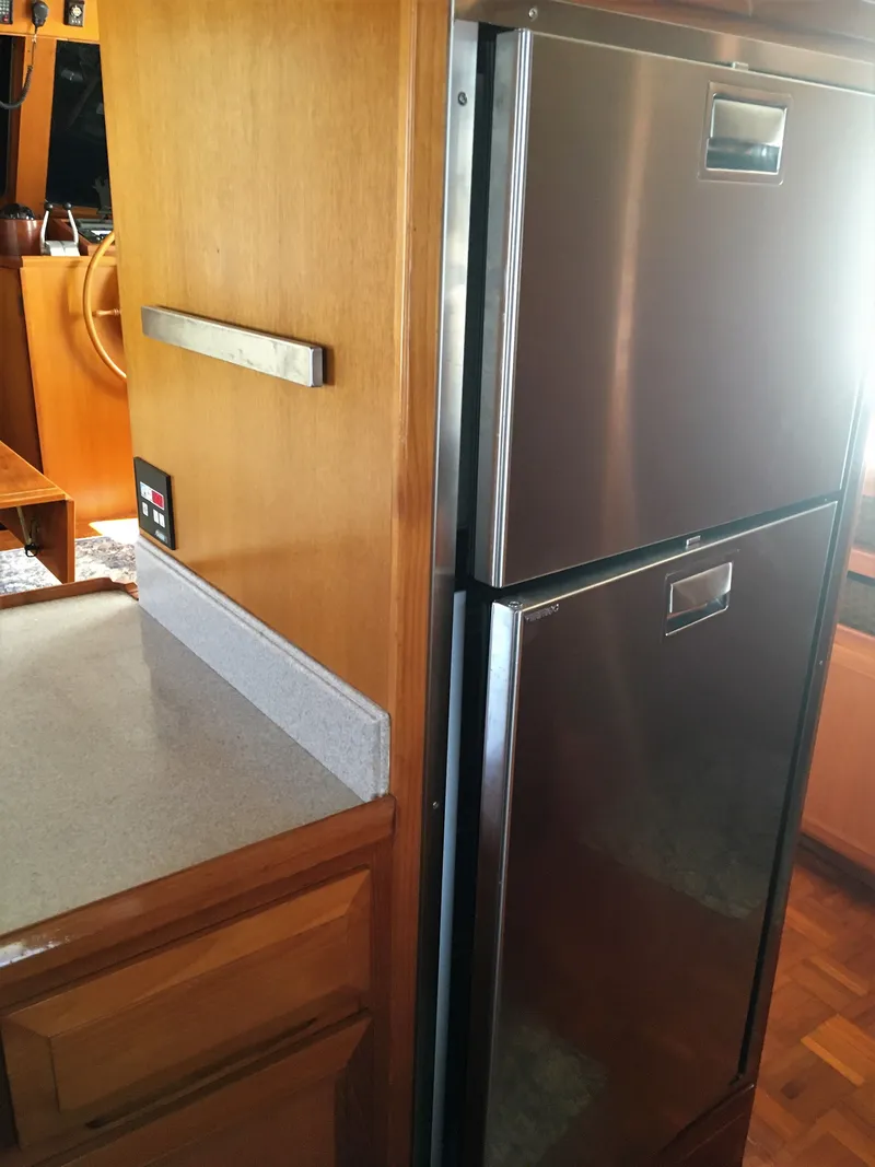 Slide: The Image of Interior of 2005 DeFever 44+5 yacht with refrigerator. - 26