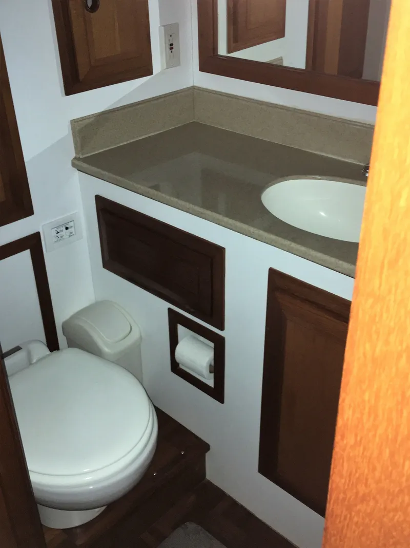 Slide: The Image of Bathroom in DeFever 44+5 boat, year 2005. - 41