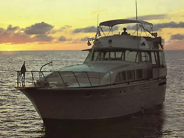 Slide: The Image of Bertram 58 Flybridge Motor Yacht 1981 - 0